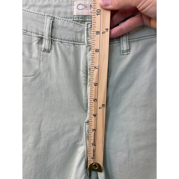 by Anthropologie Chino Crop Pants Slim Fit Casual Light Green Size 28 - Picture 4 of 7